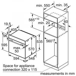 THÔNG SỐ KỸ THUẬT CỦA LÒ NƯỚNG BOSCH HBS534BS0B